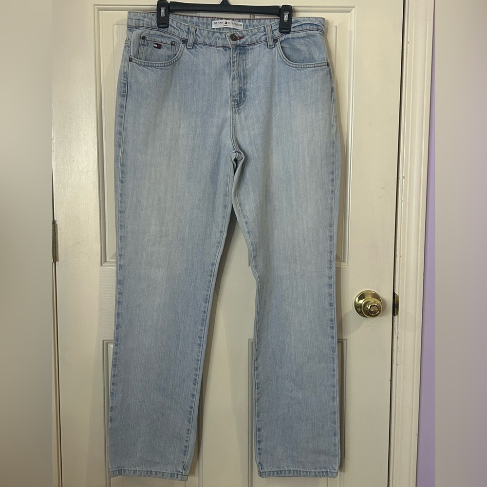 Vintage Tommy Hilfiger Jeans Women’s Size 17x32 Light Wash - Picture 1 of 10